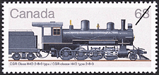 Timbre de 1985 - CGR classe H4D type 2-8-0 - Timbre du Canada